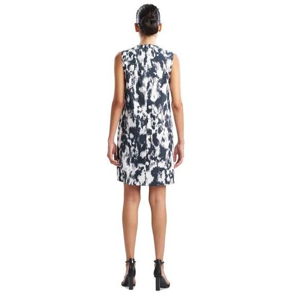 Natori Women's Printed Sleeveless Shift Dress with Pockets Black & White Small - Picture 2 of 9